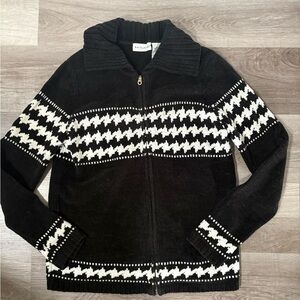 White Stag Charcoal Zip-Up Sweater
